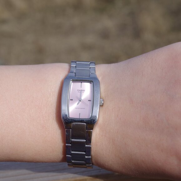 Ladies Pink & Silver Casio Watch - Picture 2 of 5